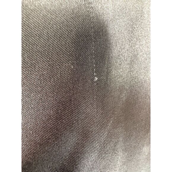 New Look Olive Green Satin Bomber with Striped Ribbed Trim Jacket size Small - Picture 6 of 8